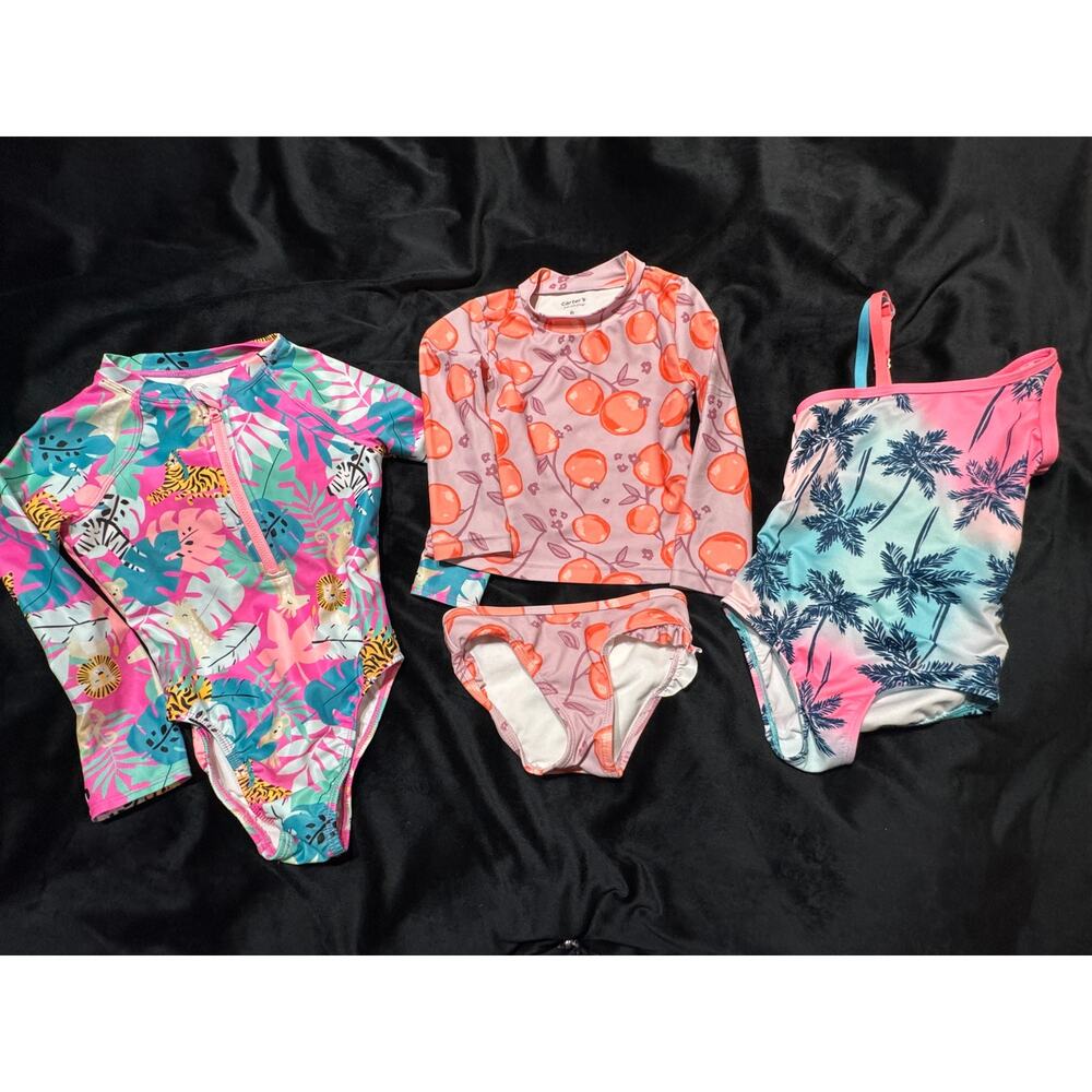 LL Bean, Wonder Nation, Carter's Swim Suit Rash Guard LOT 4T